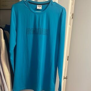 Men’s Gymshark Blue Long Sleeve Shirt